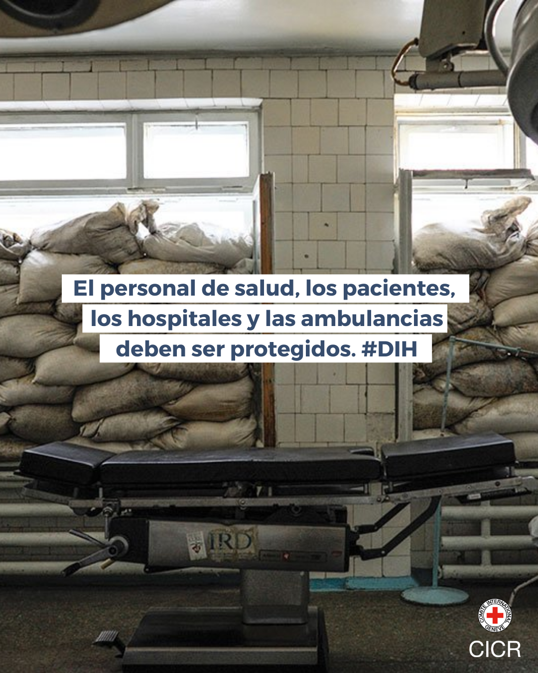 Healthcare workers, patients, hospitals, and ambulances must be protected under  international humanitarian law (IHL). 