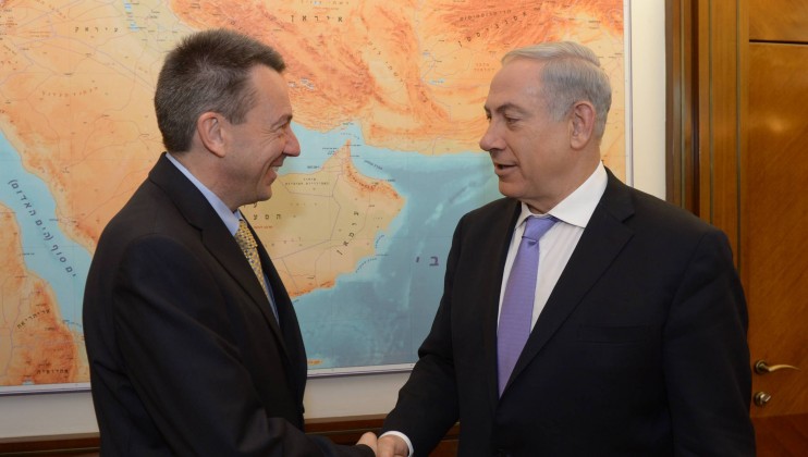 ICRC President Peter Maurer with Israeli Prime Minister Binyamin Netanyahu; Credit: Israeli government 