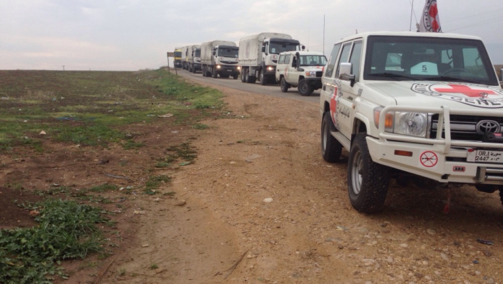 1. convoy to Foua and Kefraya.  Photographer Somar Rezk 