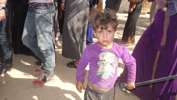 Tweihaneyeh camp in Raqqa governorate: with around 2000 people, with almost no assistance, be it food, water or medicines and many people sleeping outdoor with no shelter.