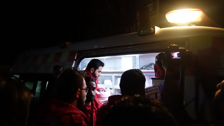 Medical evacuation, Eastern Ghouta, 27 December 2017
