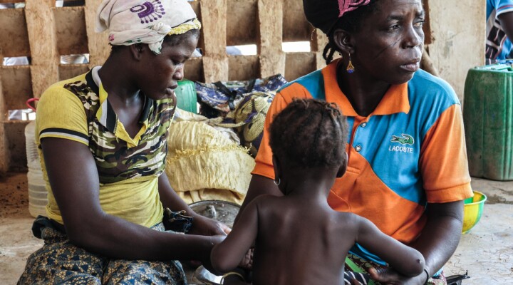 Women and children make up the overwhelming majority of patients at the Barsalogho medical centre. "We are left to ourselves," Salamata Ouedraogo, a patient at the medical center.