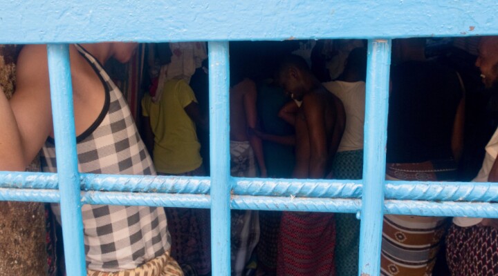 The tight quarters at detention facilities make it nearly impossible to observe physical distancing rules, one of the ways to prevent the spread of COVID-19. Detainees are especially vulnerable during the COVID-19 pandemic. The surest way to protect them is to keep the virus away from their cells and corridors. ICRC distributed hygiene kits to places of detention to help curb the spread of COVID-19. ICRC/ Feisal Muktar