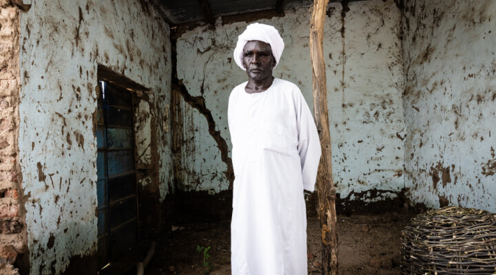 “The water came inside the store. It damaged all the merchandise I had, salt, sugar, sorghum. Everything that was on the ground was spoiled. Besides, all the things that my neighbors kept in my store, salt, millet, soap, sugar. Even the roof was damaged,” said Saeed Ahmed Mohammed, market trader in Um Zaiedd village in South Darfur.